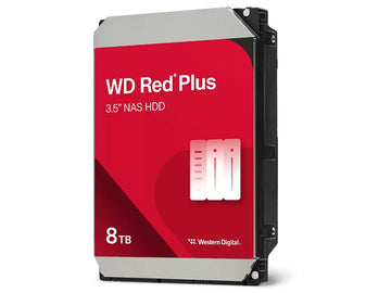 WD Red Plus WD80EFPX 8TB 5640RPM 256MB 3.5" NAS Internal Hard Drive, 3 Year Warranty
