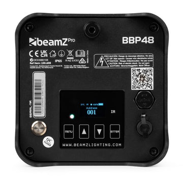 BeamZ PRO BBP48 Uplight IP65 9x12W Battery Wireless DMX