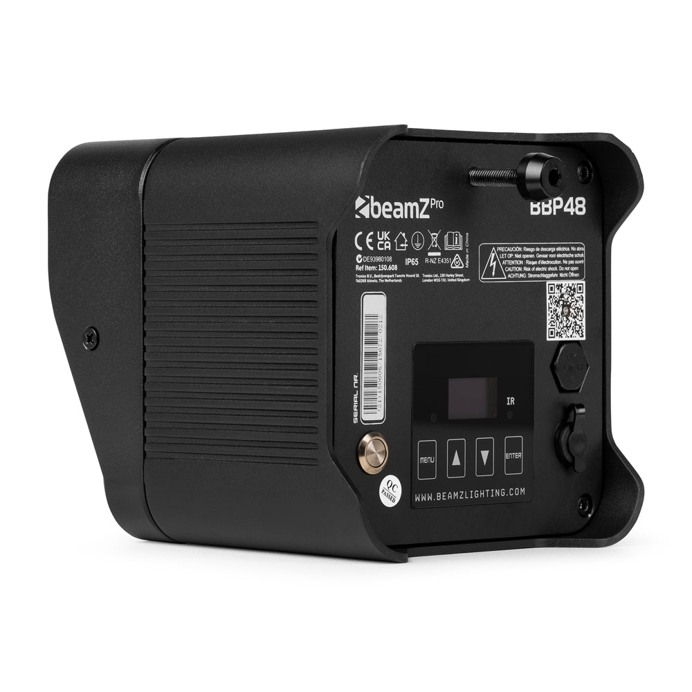 BeamZ PRO BBP48 Uplight IP65 9x12W Battery Wireless DMX
