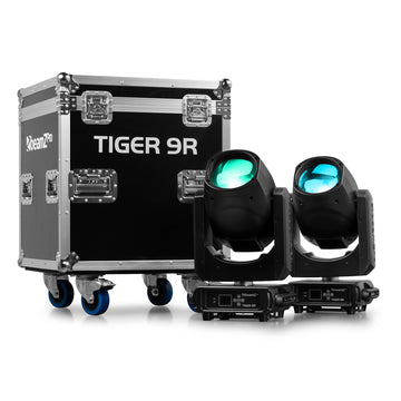 BeamZ Pro Tiger 9R 260W Moving Head Beam Pair