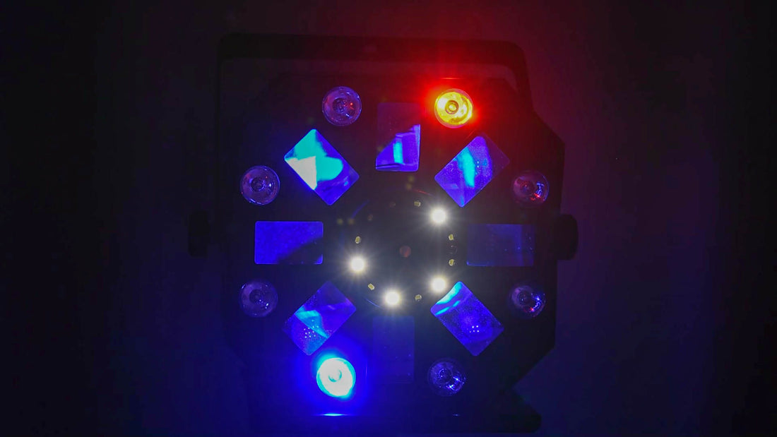 CR-Lite Mix Swarm Wash FX 4-in-1 Derby Wash Light Effect w/ Strobe Laser DMX