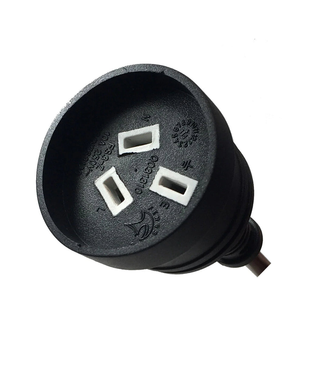 30 Meters Black Piggyback Plug Main Power Extension Cord 240V 3 Pin 10A 1.5mm Cable