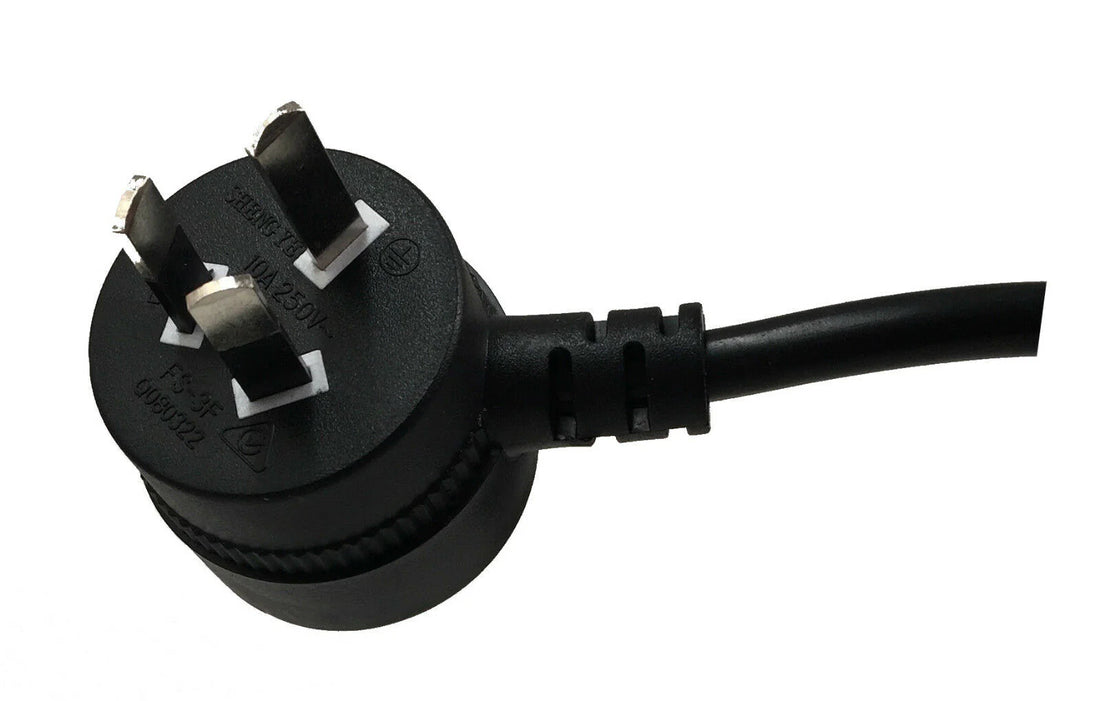 20 Meters Black Piggyback Plug Main Power Extension Cord 240V 3 Pin 10A 1.5mm Cable