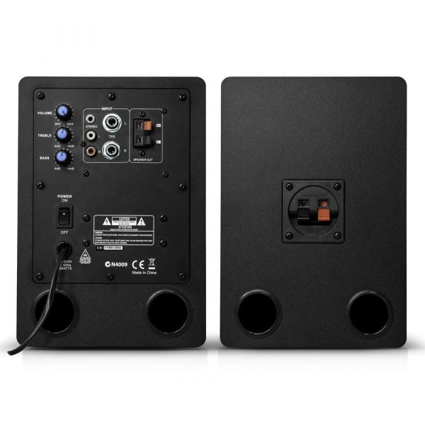 AVE Fusion 4 White Powered 4" Studio Monitor Pair