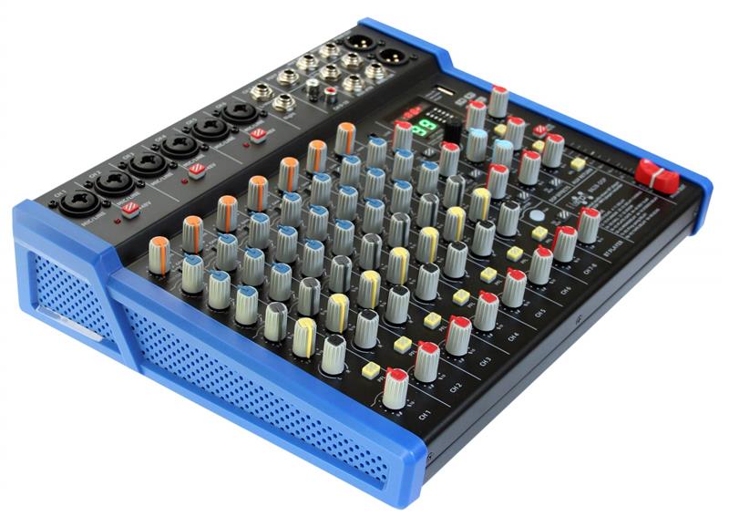 E-lektron B628 DSP effects Studio Audio Mixer 12-Channel with Bluetooth USB Play Audio interface