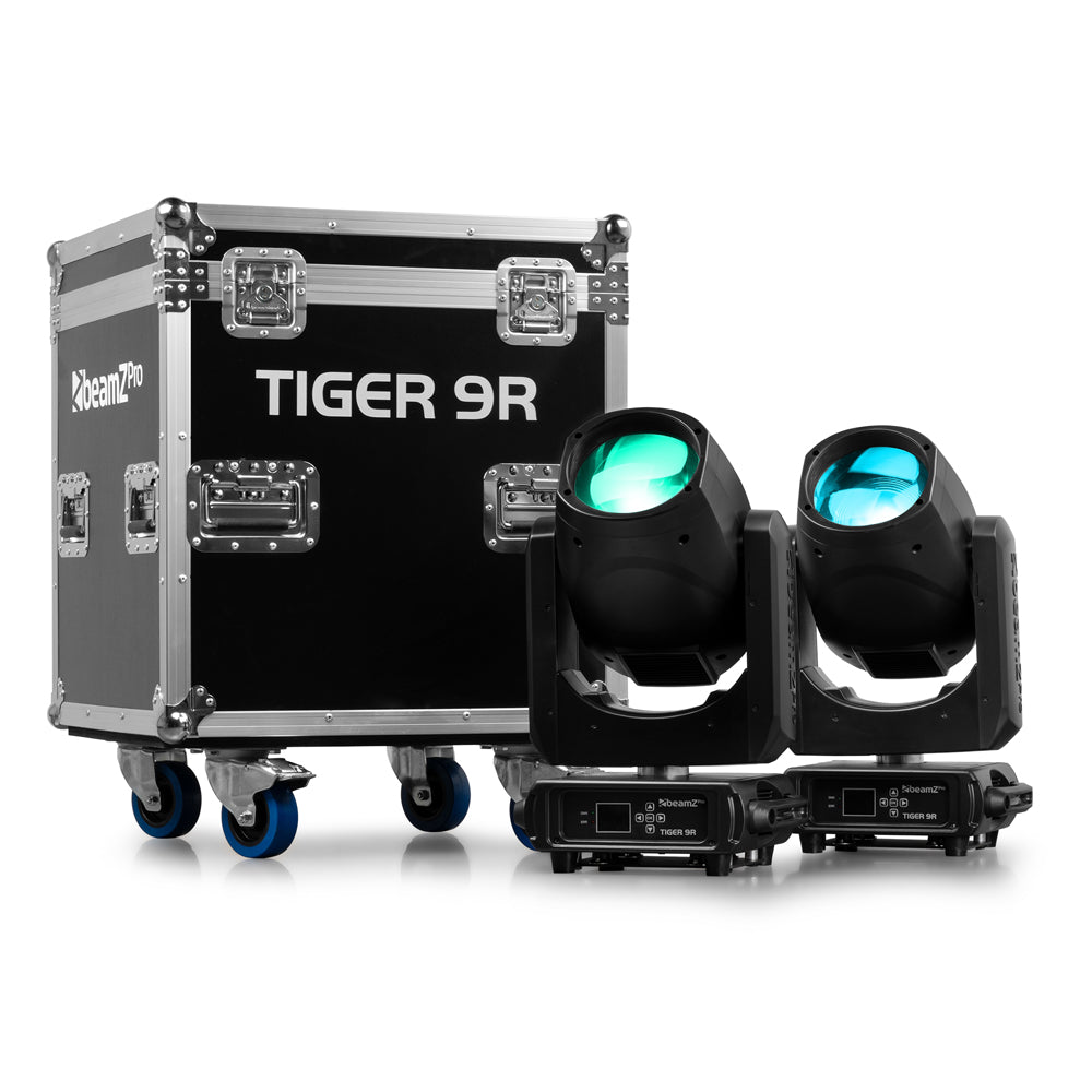 BeamZ Pro Tiger 9R 260W Moving Head Beam Pair