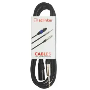 6.35mm 1/4 inch TRS Jack to XLR Male Balanced Interconnect Cord Patch Cable 1.5 Meter for Mixer Power Speaker Acoustic Guitar Studio Monit