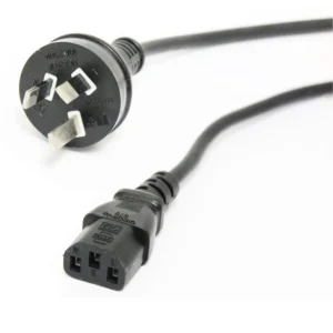 DL 1.8 Meter Power IEC Cable Computer Lead 3 Pin Plug 240V 10Amp 1.0mm SAA Approved