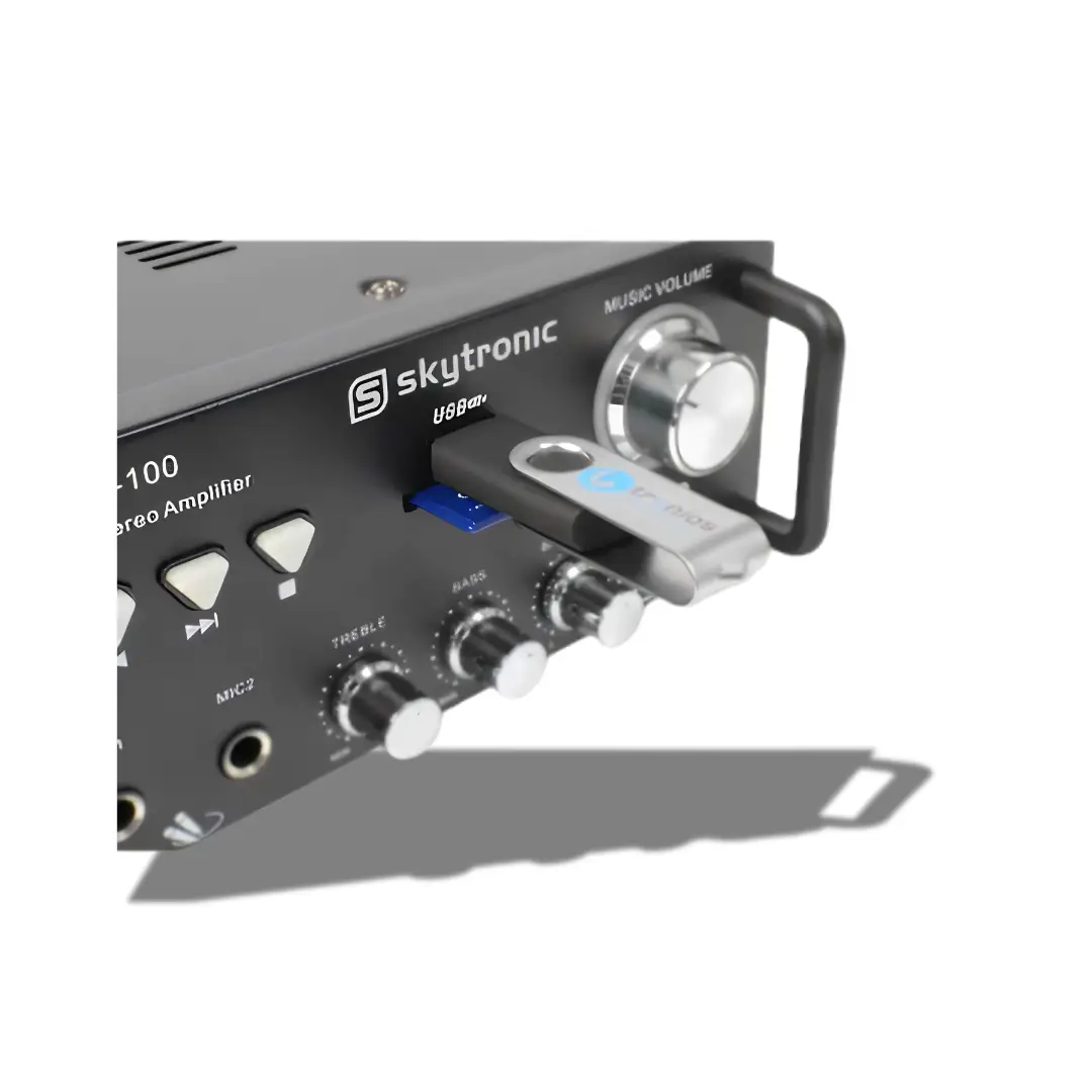 Skytronic AV-100 Stereo Karaoke amplifier MP3 - Image 4