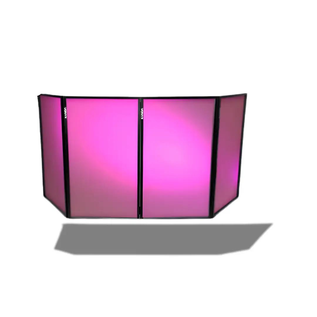 Vonyx DJ Screen Foldable DJ Facade – 4 Lycra Panels - Image 3