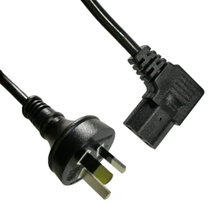 DL 1.8m IEC C13 Right Angled Plug 10A 240V Power Lead 1 Pcs
