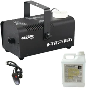 DL-41L Smoke Machine Package 400w Fog Smoke Machine with Wired Remote and 1L Smoke Liquid for Home Party DJ Disco