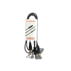 XLR Splitter Cable 3 Pin XLR Female to Dual XLR Male Patch Y Cable Balanced Microphone Splitter Cord Audio Adaptor 1.5 M