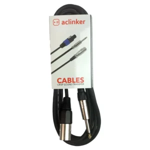 6.35mm 1/4 inch TS Mono to XLR Male Unbalanced Cable Gold Plated Quarter inch to Male XLR Microphone Cable Interconnect Cable 3.0 Meters
