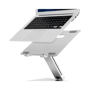 DL Foldable Laptop Stand Riser Ergonomic Desk Mount Aluminum Alloy Height & Tilt Adjustable Compatible with 10-17Notebook MacBook Max Load 8kg