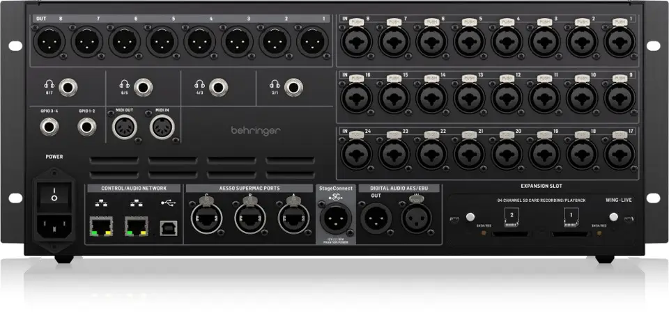 BEHRINGER WING DIGITAL MIXING CONSOLE RACK - Image 2